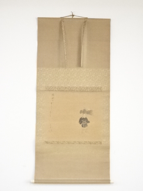JAPANESE HANGING SCROLL / HAND PAINTED / MAIDEN OF OHARA